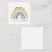 Carte De Correspondance Arc-en-ciel des possibilités - Vibes positives Pas (Devant / Derrière)