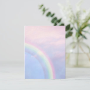 Carte De Correspondance Arc en ciel d'espoir - pastel,