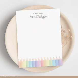 Carte De Correspondance Arc-en-ciel pastel personnalisé pour remercier un