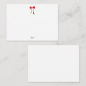 Carte De Correspondance Arc en eau rouge (Devant / Derrière)