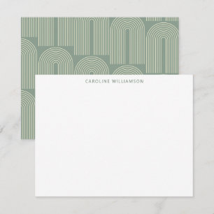 Carte De Correspondance Arch Line Art Sage Papier à lettres personnalisées