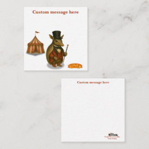 Carte De Correspondance Armand, le dompteur de tatou