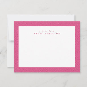Carte De Correspondance Armature twitter rose herringbone simple personnel