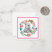Carte De Correspondance Arrêtez-vous et respirez les fleurs (Devant/Arrière en situation)