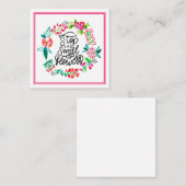 Carte De Correspondance Arrêtez-vous et respirez les fleurs (Devant / Derrière)