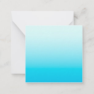 Carte De Correspondance Arrière - plan Aqua blue ombre