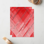 Carte De Correspondance Arrière - plan de bandes diagonales 9 (Devant/Arrière en situation)