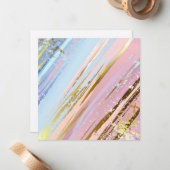 Carte De Correspondance Arrière - plan rose texturé (Devant/Arrière en situation)