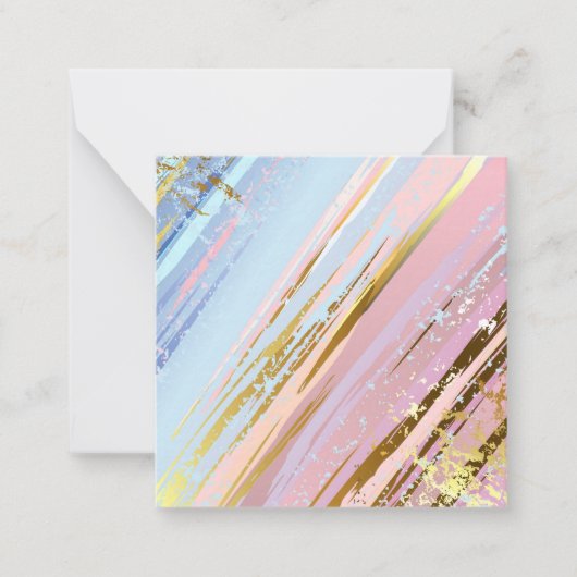 Carte De Correspondance Arrière - plan rose texturé (Devant)