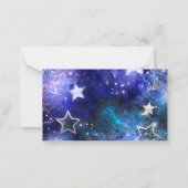 Carte De Correspondance Arrière - plan spatial avec étoiles (Devant)