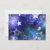 Carte De Correspondance Arrière - plan spatial avec étoiles (Devant)