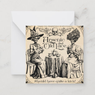 Carte De Correspondance Arsenic et Ancienne dentelle