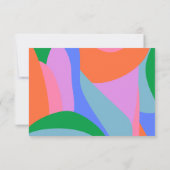 Carte De Correspondance Art Abstrait clair Nom personnalisé (Dos)