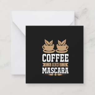 Carte De Correspondance Art Café Café Et Mascara