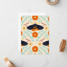 Art de motif de papillon de nuit Cottagecore | Con