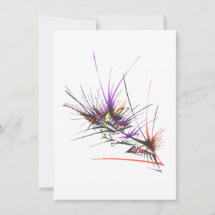 Carte De Correspondance Art de tatouage tribal abstrait couleur explosion