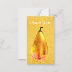Carte De Correspondance Art des fruits à poires d'or