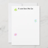 Carte De Correspondance Art Party merci note (Dos)