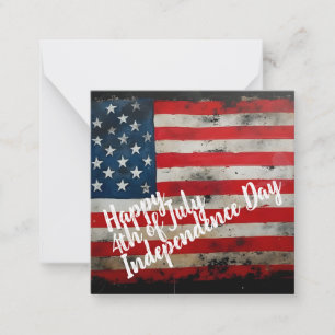 Carte De Correspondance Art patriotique du 4 juillet jour de l'indépendanc