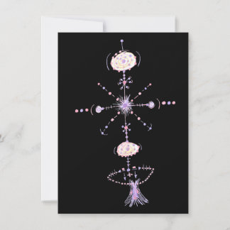 Carte De Correspondance Art tribal abstrait coloré Tattoo