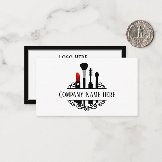 Carte De Correspondance artisanat mignon (Devant/Arrière en situation)