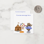 Carte De Correspondance Artiste de cirque Helene (Devant/Arrière en situation)