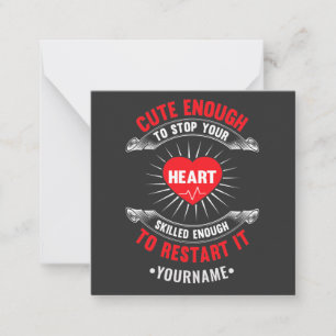 Carte De Correspondance Assez mignon pour arrêter votre coeur suffisamment