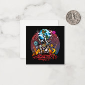 Carte De Correspondance Atlas Space Man (Devant/Arrière en situation)