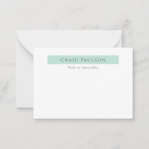 Carte De Correspondance Attrayant Simple Plain Professionnel Moderne