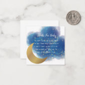 Carte De Correspondance Au-dessus du raffle de couches de lune (Devant/Arrière en situation)