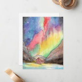 Carte De Correspondance Aurora dans la vallée (Devant/Arrière en situation)