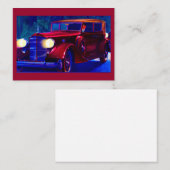 Carte De Correspondance Automobile Packard 1934 (Devant / Derrière)