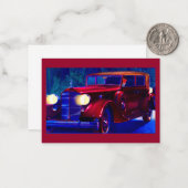 Carte De Correspondance Automobile Packard 1934 (Devant/Arrière en situation)