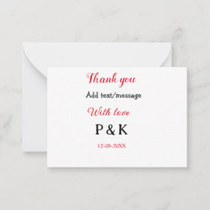 Carte De Correspondance Avec amour ajouter lettre nom de couple merci ajou