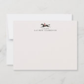 Carte de correspondance avec logo de cavalier vint (Devant)