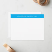 Carte de correspondance avec monogramme de nom de (Devant/Arrière en situation)