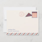 Carte de correspondance avec timbres-poste de San (Devant)