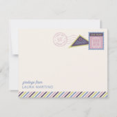 Carte de correspondance avec timbres-poste de San (Devant)