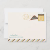 Carte de correspondance avec timbres-poste de San (Devant)