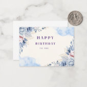 Carte De Correspondance Avec un grand merci (Devant/Arrière en situation)