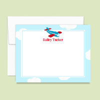 Avion Rétro Petit Aviateur Garçon Stationery
