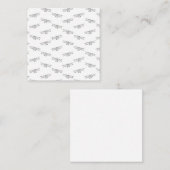 Carte De Correspondance Avions Motifs classiques noirs et blancs (Devant / Derrière)