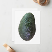 Carte De Correspondance Avocado vert foncé Fruit frais entier Photo (Devant/Arrière en situation)