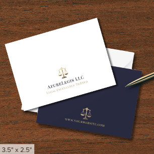 Carte De Correspondance Avocat professionnel simple