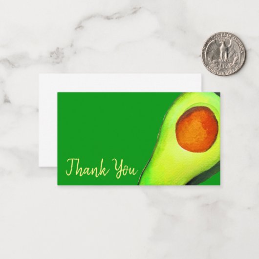 Carte De Correspondance Avocat vert addict art mignon (Devant/Arrière en situation)