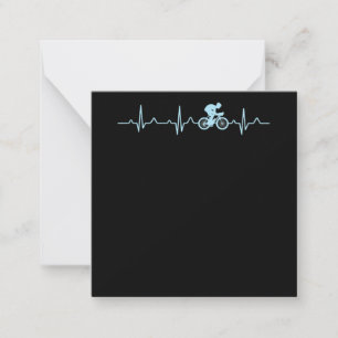 Carte De Correspondance awesome cyclist heartbeat mountain biking cycline