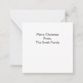 Carte De Correspondance Ayez un joyeux petit Noël (Dos)