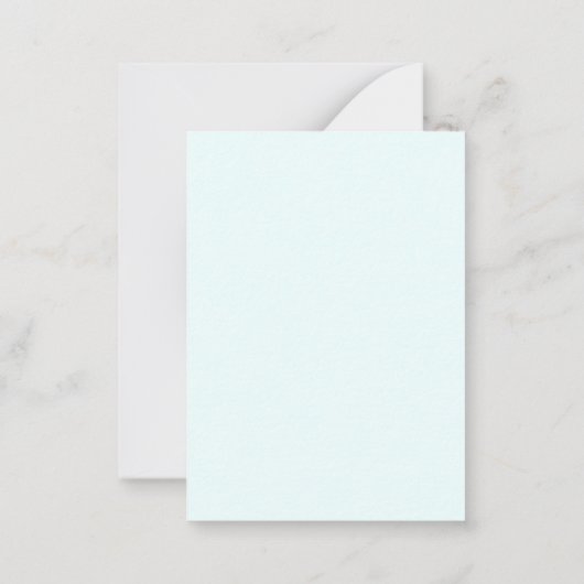 Carte De Correspondance Azure Blue Professional Unique Classical Simple (Dos)