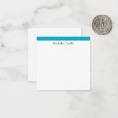 Carte De Correspondance Azure Blue & White Professional Unique Classic (Devant/Arrière en situation)