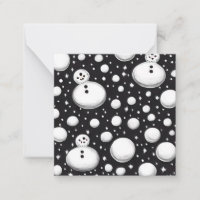 B&W Boules de Neige & Bonhommes de Neige